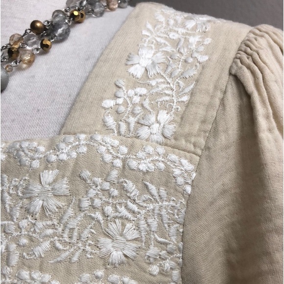 Old Navy Embroidered-Yoke Square-Neck Top - Picture 4 of 7